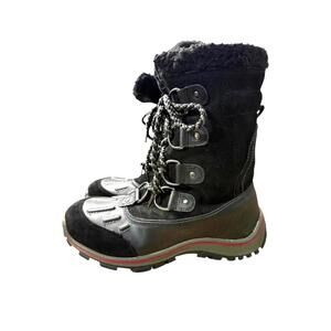 Pajar Alina Women's Black Mid-Calf Lace Up WP Winter Boots Size 9-9.5 Outdoor